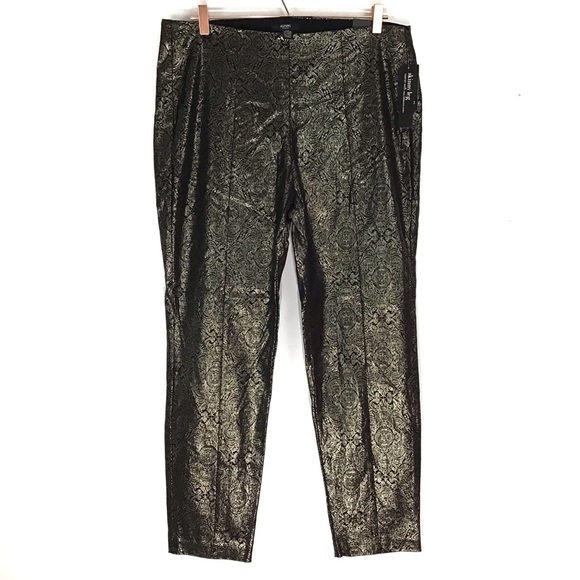 Alfani Macy's Metallic Rose Gold Skinny Pants NWT! - Picture 3 of 4